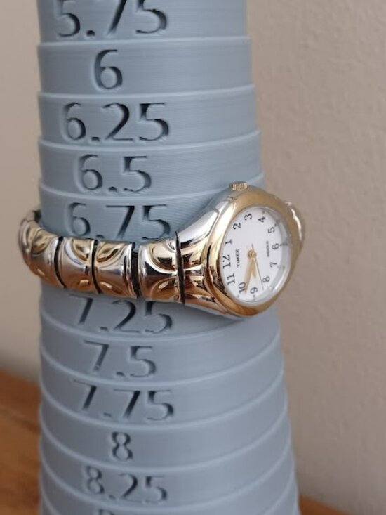 Ladies TIMEX Indiglo Watch Gold & Silver Tone Stretch Band main image 9
